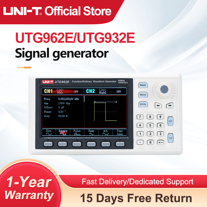 UNI-T UTG932E UTG962E Function - Dual Channel Arbitrary Waveform Function Generator 60Mhz 评论和价格